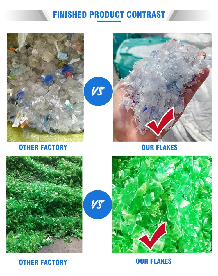 Plastic Bottle Recycling Equipment Pet Flakes Washing Line