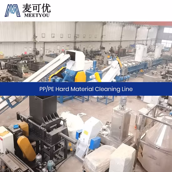 Meetyou Machinery Машина для горячей стирки хлопьев домашних животных OEM-оборудование для переработки бутылок для домашних животных по индивидуальному заказу Китай Высокопроизводительная линия для мойки пластика из полиэтилена и полипропилена