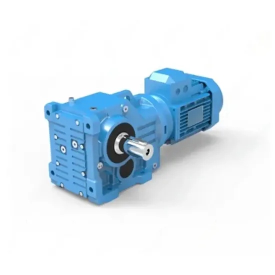 Угловой винтовой редуктор с полым выходным валом и стяжной шайбой